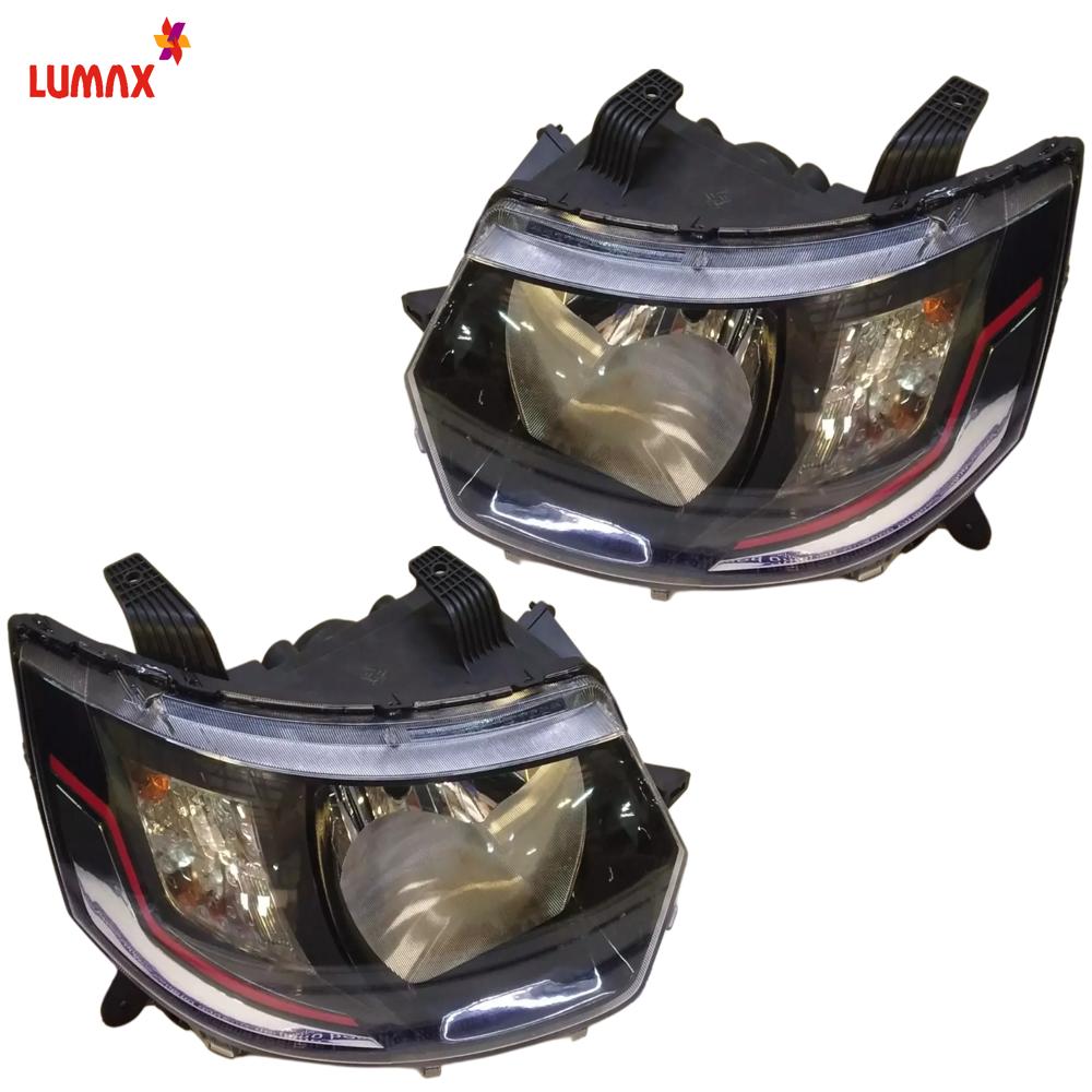 Lumax Headlight Assembly With Adjustable Motor For Mahindra KUV 100 2017-2019