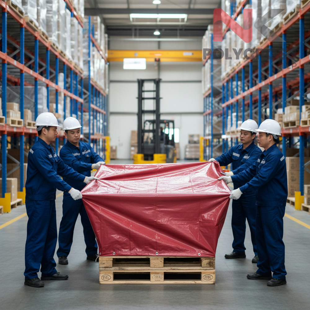 Warehouse Pallet Wrap - Color: Blue