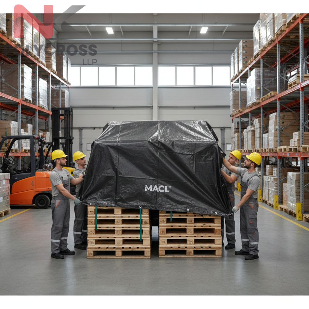 Warehouse Pallet Wrap - Color: Blue