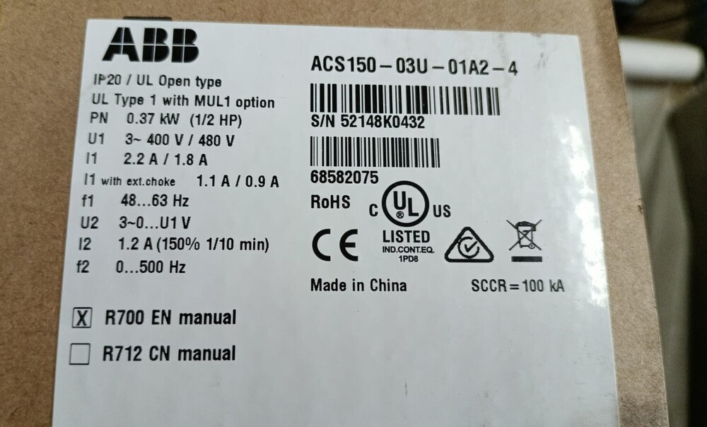 ABB ACS150-03U-01A2-4 DRIVE
