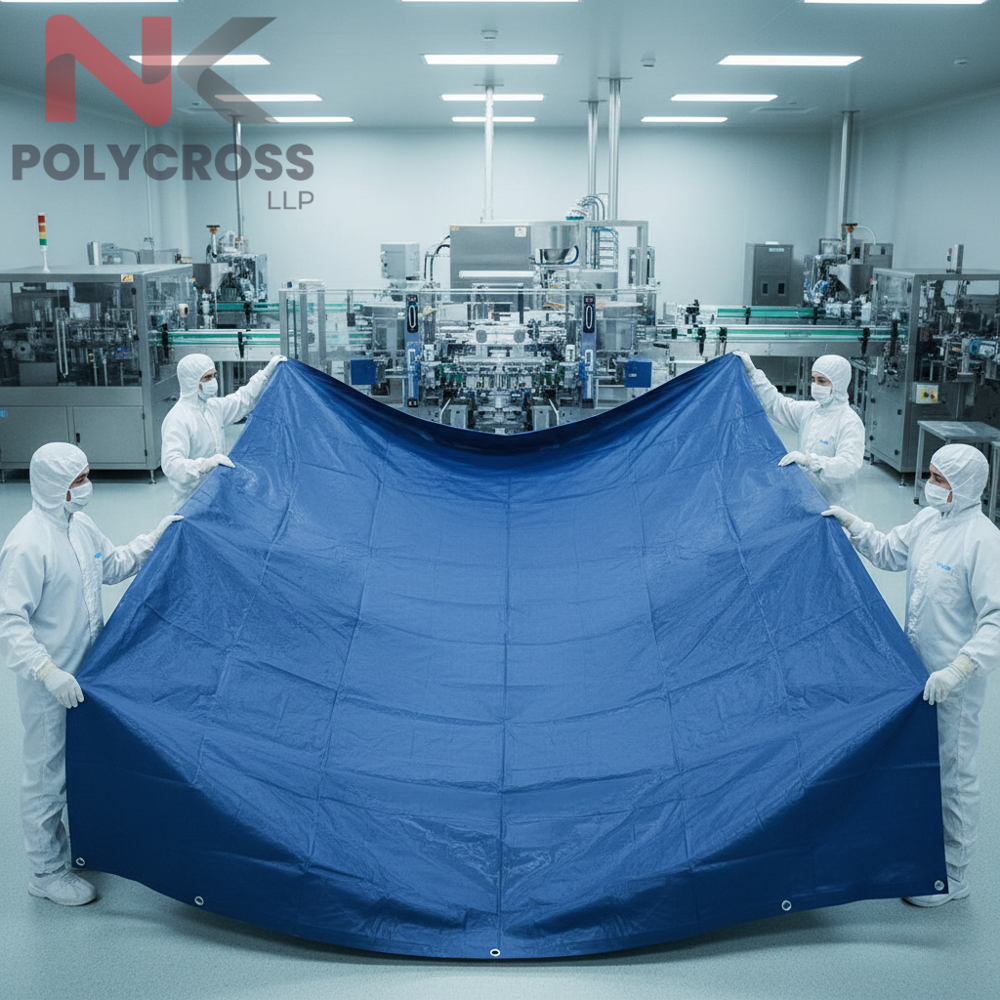 Packaging Unit Dust Sheet - Color: Blue
