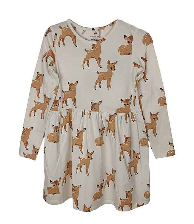 G22148 H&M and Anko Girls Long Sleeve Printed Dress