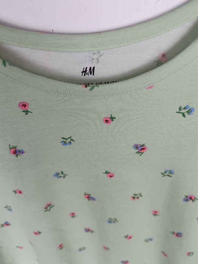 G22148 H&M and Anko Girls Long Sleeve Printed Dress