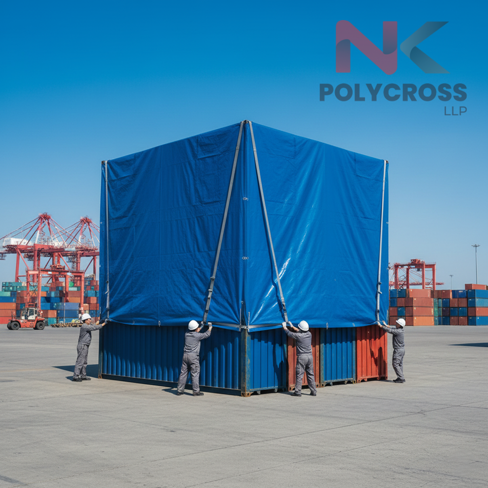 Industrial Container Cover - Color: Blue