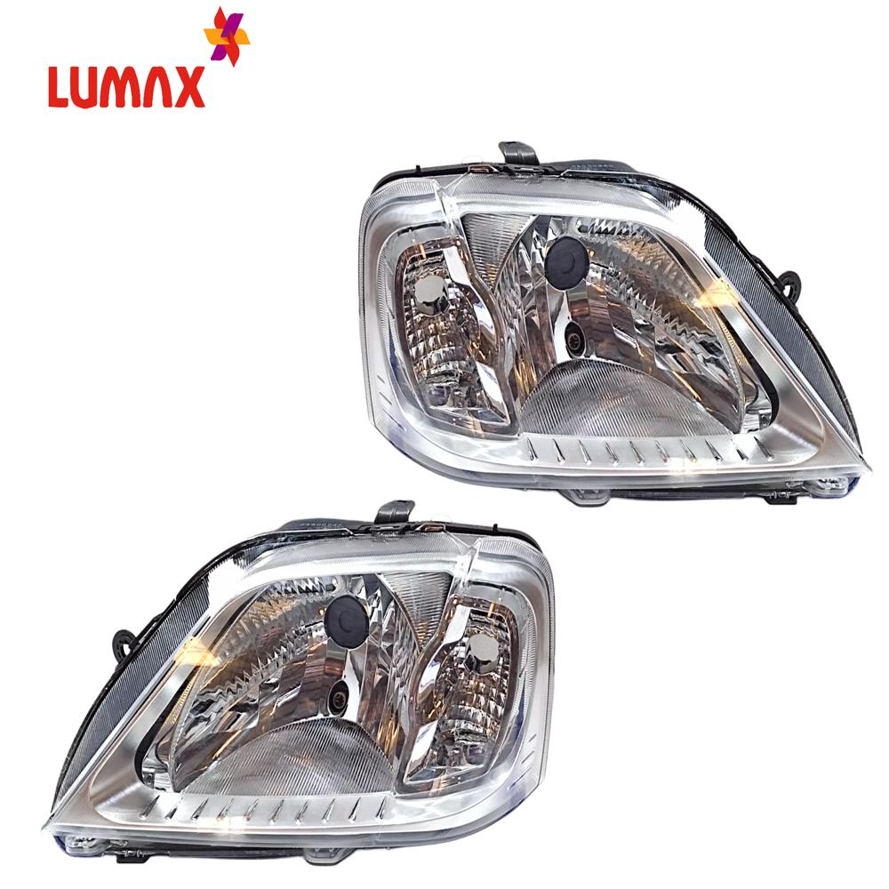 Lumax Headlight Assembly For Mahindra Logan Chrome 2004-2012