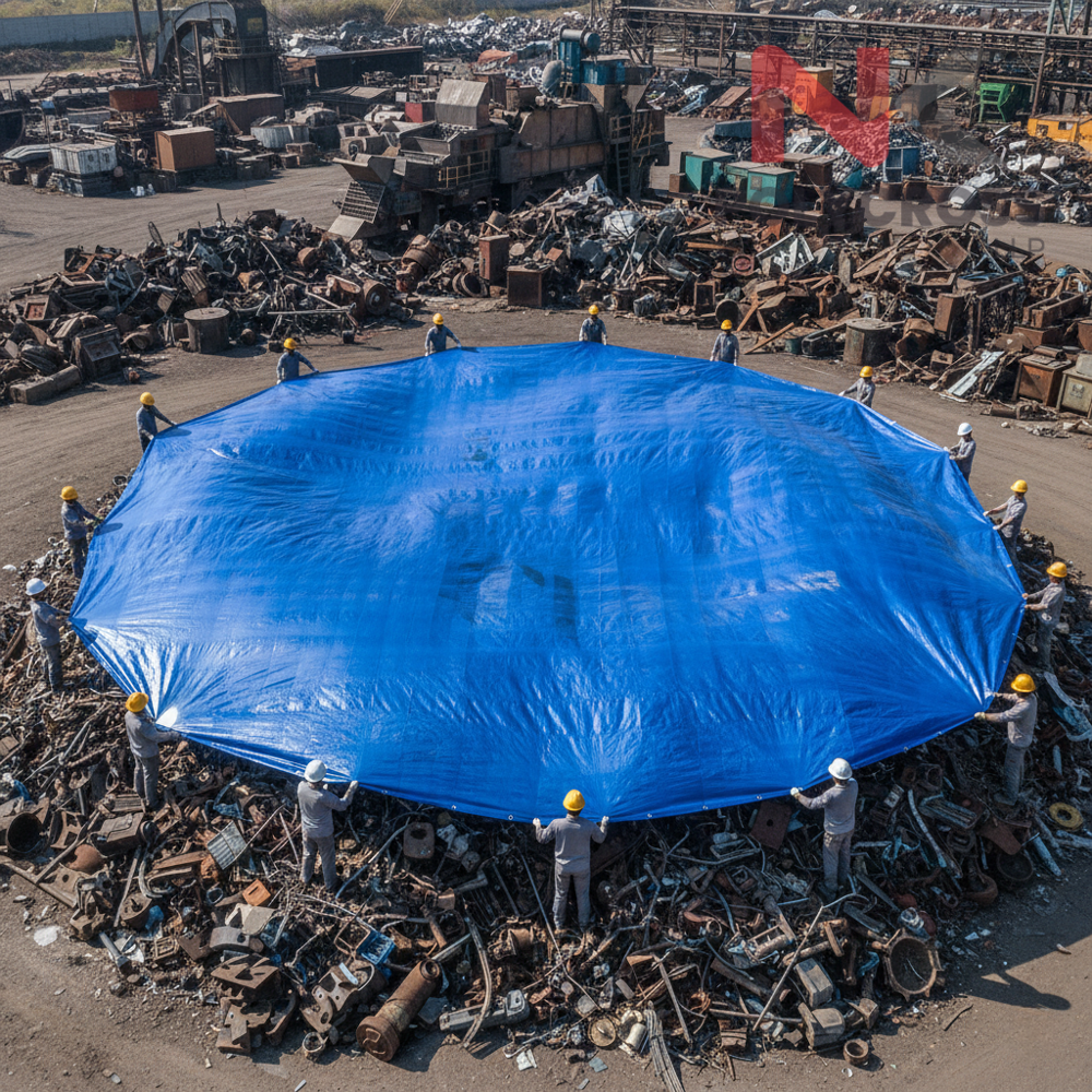Scrap Yard Cover - Color: Blue