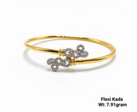 22KT New Design Gold Flexi Kada