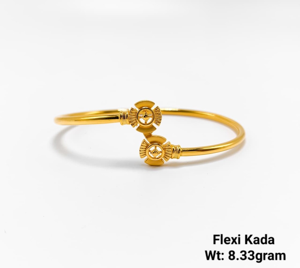 22KT New Design Gold Flexi Kada