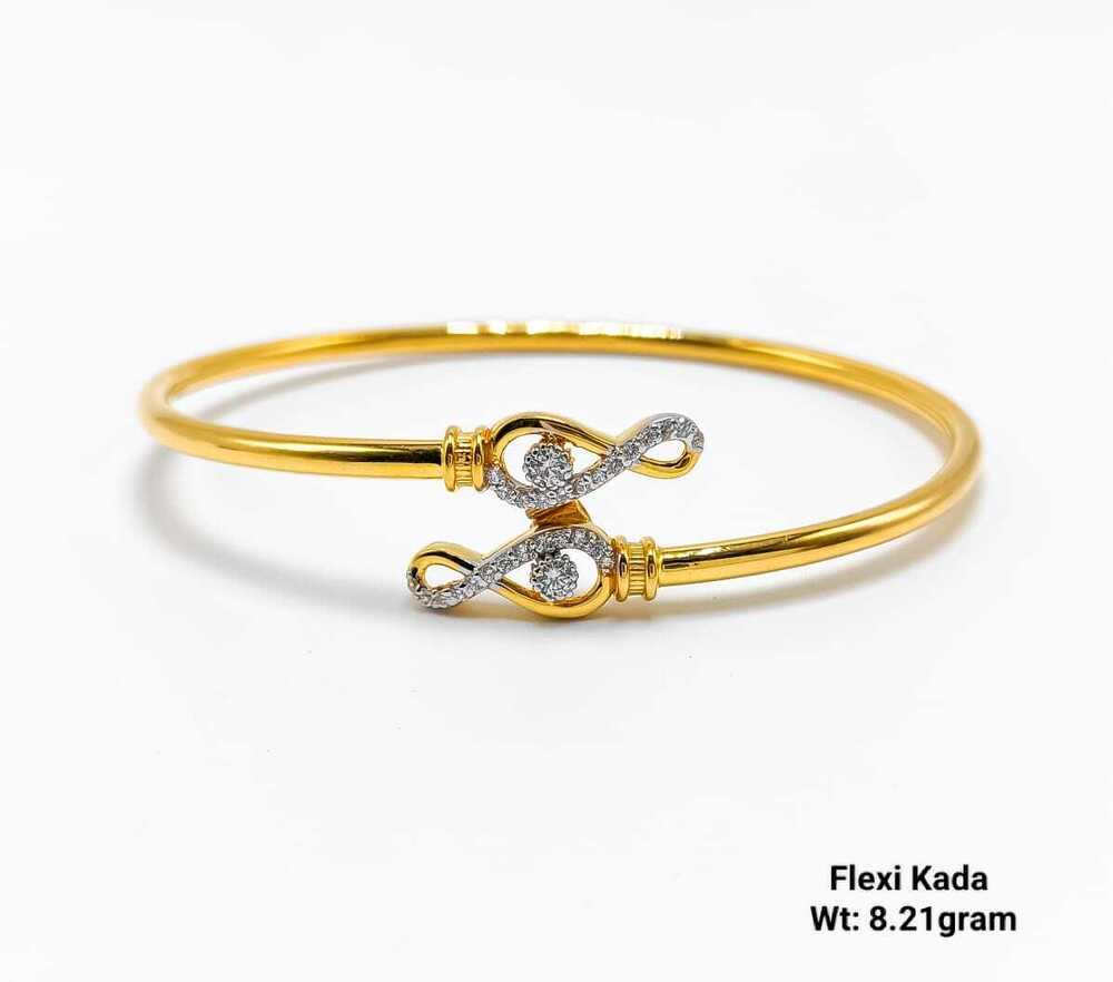 22KT New Design Gold Flexi Kada