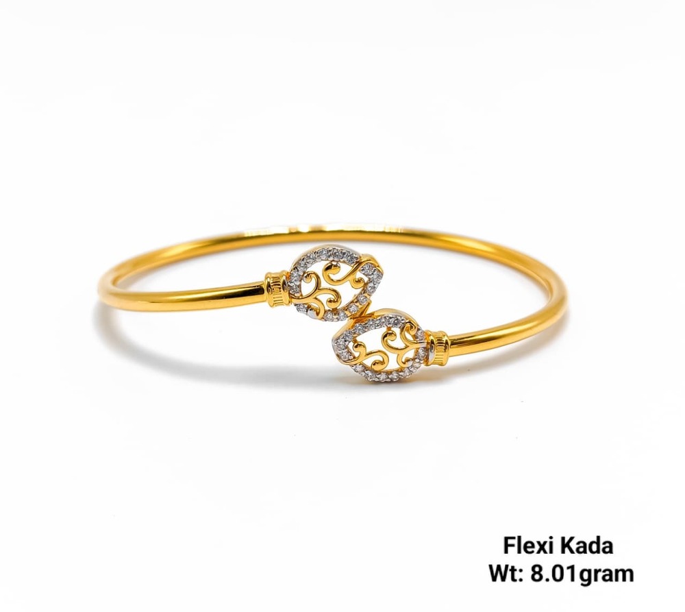 22KT New Design Gold Flexi Kada