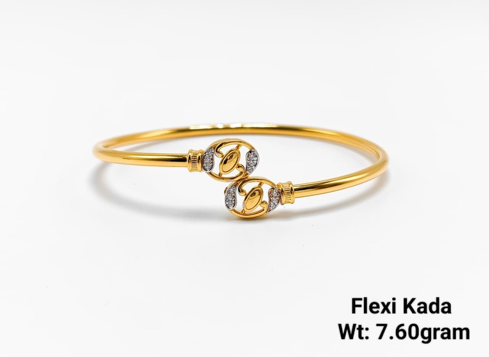 22KT New Design Gold Flexi Kada