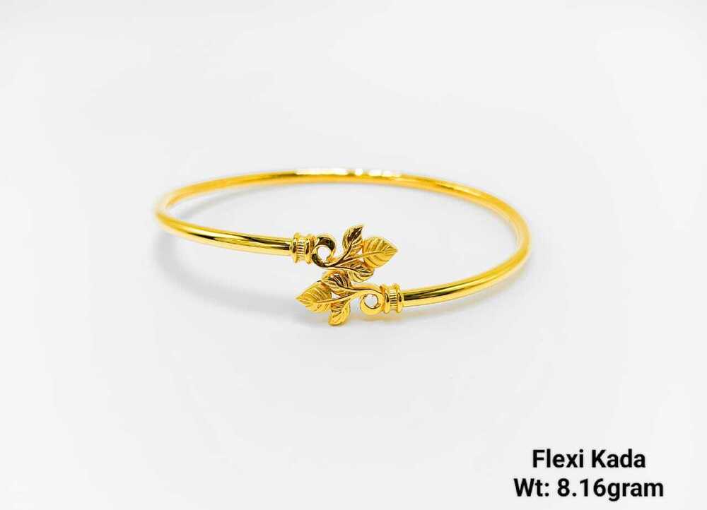 22KT New Design Gold Flexi Kada