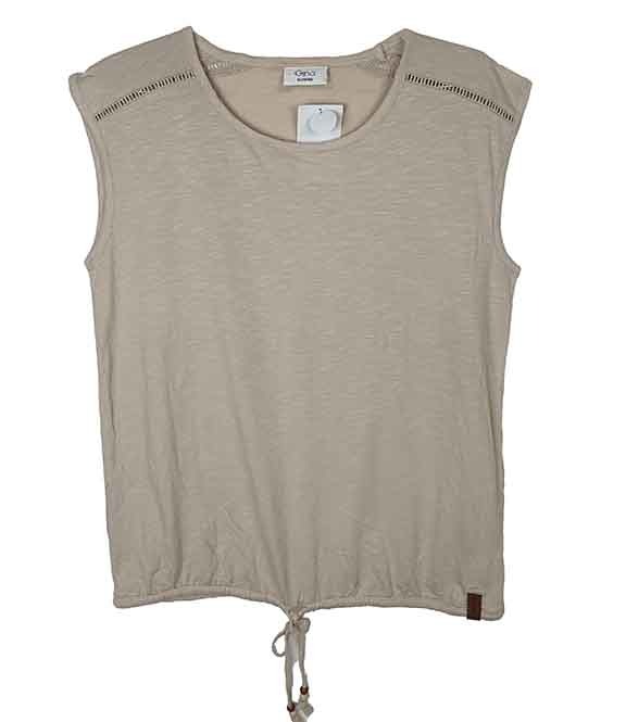 W13464 Gina Ladies Sleeveless Top with Tie Feature