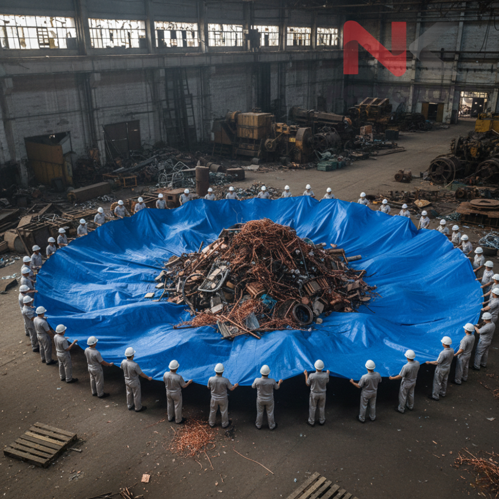Copper Scrap Cover - Color: Blue