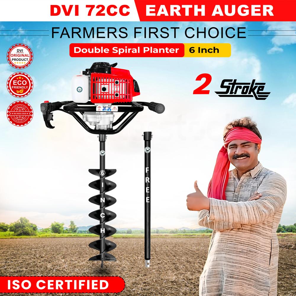 72cc Earth Auger with 6 inch bit