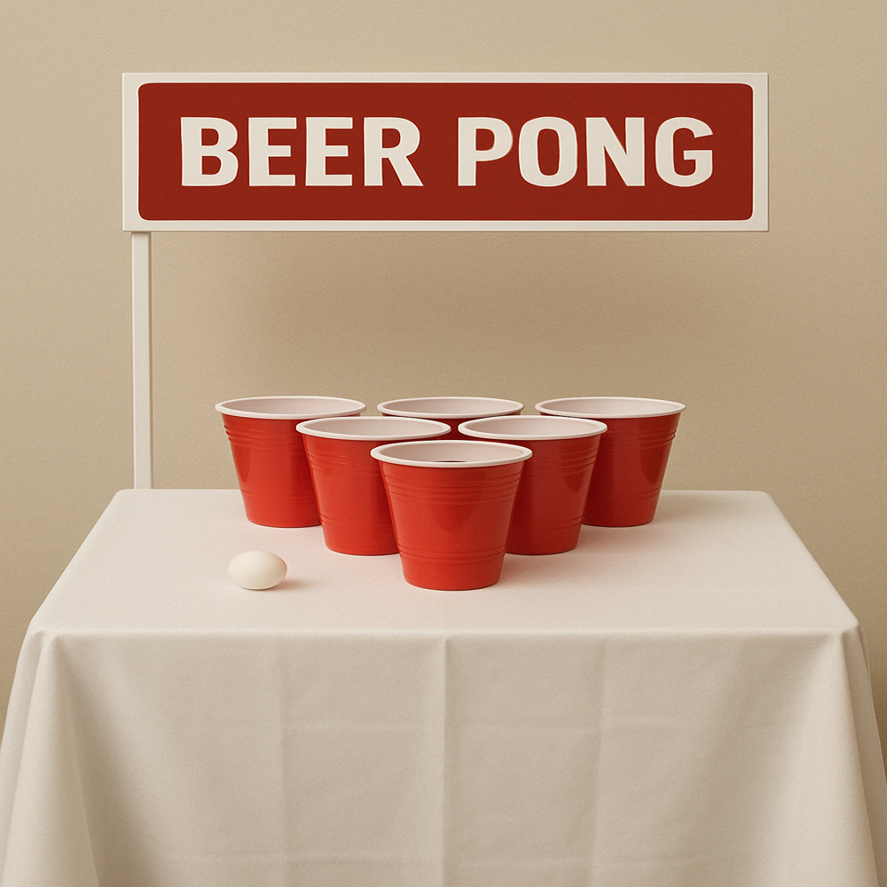 Beer Pong Game Stall