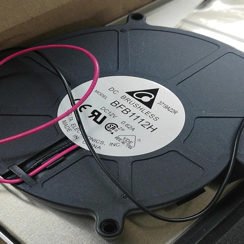 DELTA BFB1112H 12V DC 0.62A 2-wire 9225mm Ball Bearing Industrial Axial Cooling Fan