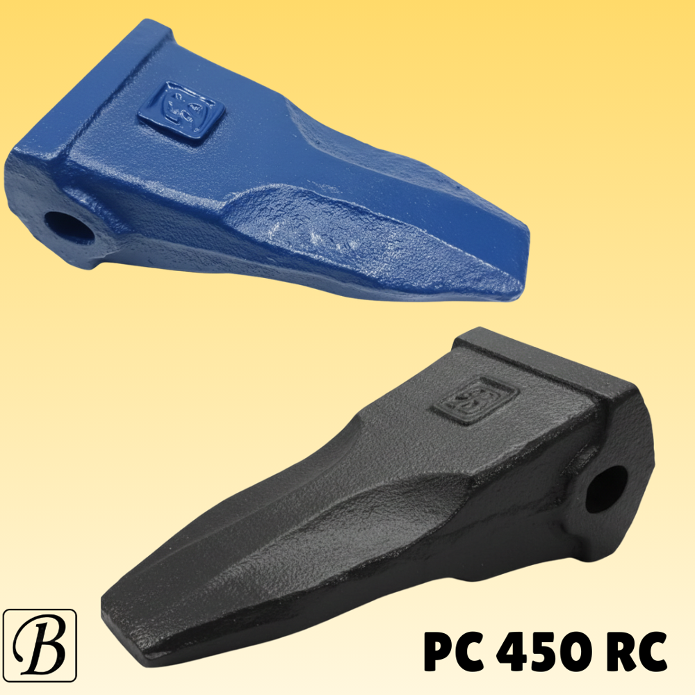 Pc 450 Rc Tooth Point - High-strength Alloy Steel, 300x155x110 Mm, Yellow | Wear Resistant, Replaceable, Long Life