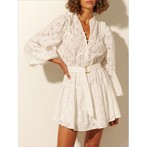 Schiffli Embroidery Work Fabric & Designs - Application: Fashion