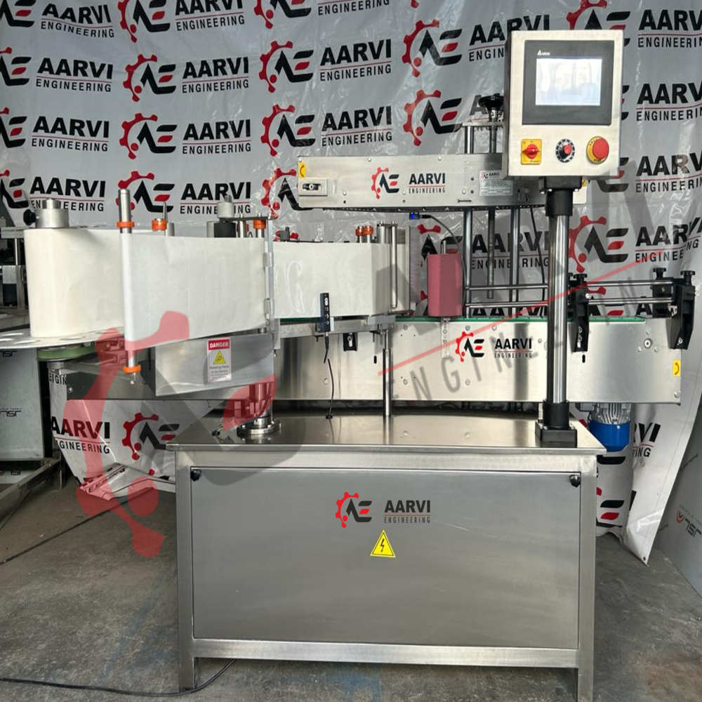 100 BPM Automatic Double Side Sticker Labeling Machine
