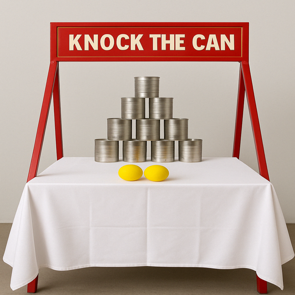 Knock the Can Game Stall