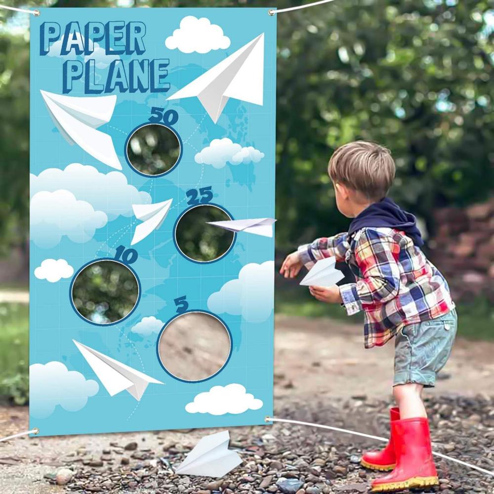 Paper Plane Toss Game Stall