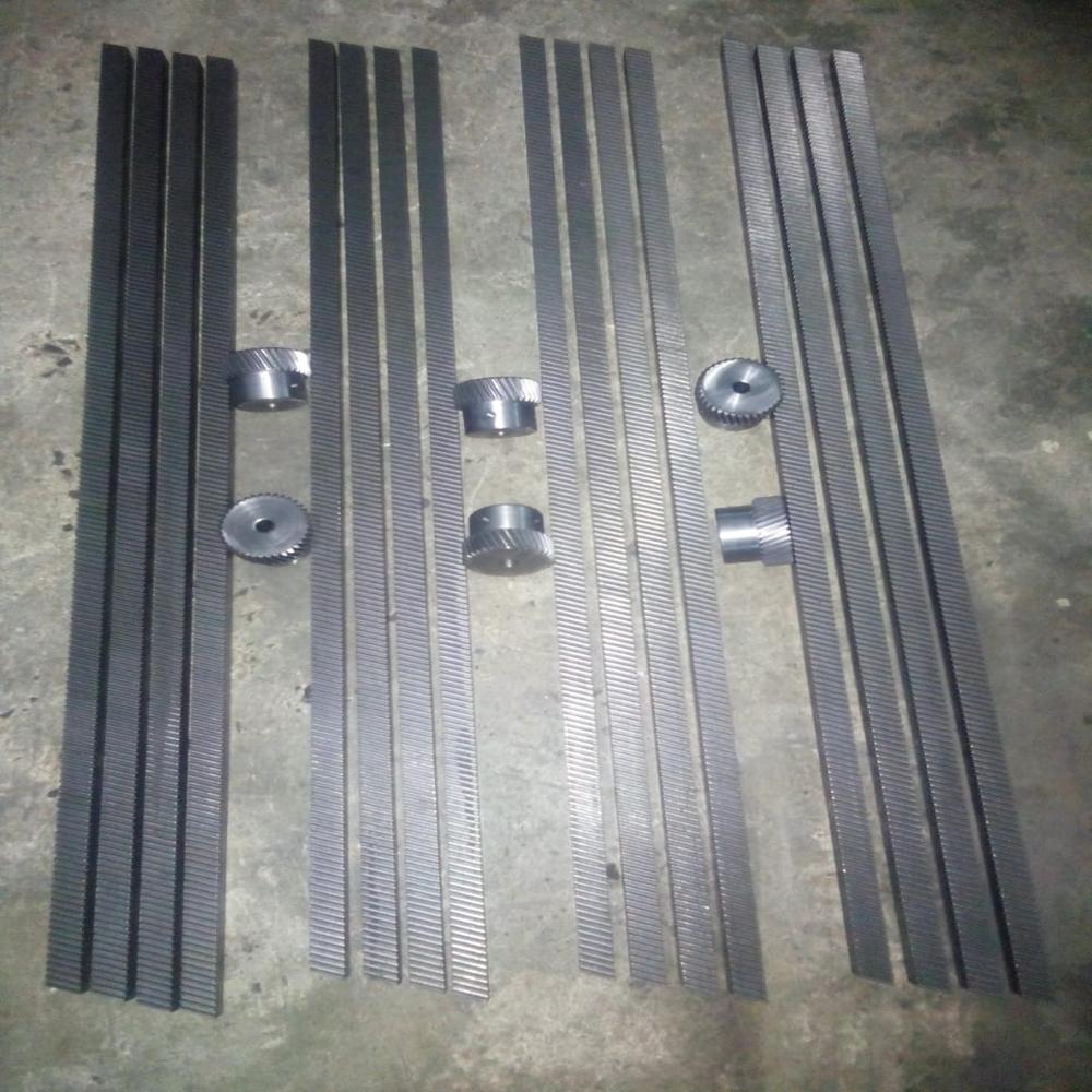 Helical Gear Rack - Color: Silver