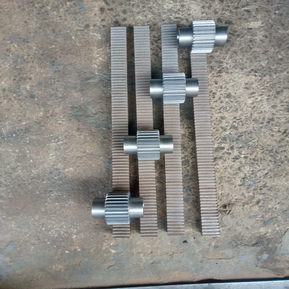 Rack And Pinion - Iron, Standard Size | Silver Finish, Industrial Usage