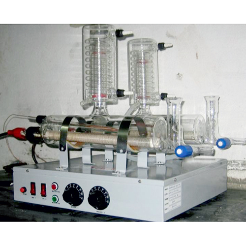 Horizontal Model All Glass Basic Distillation With Quartz Heater
