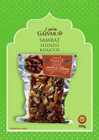 500g Samrat Seedless Dates - Carbohydrate: 75-80%