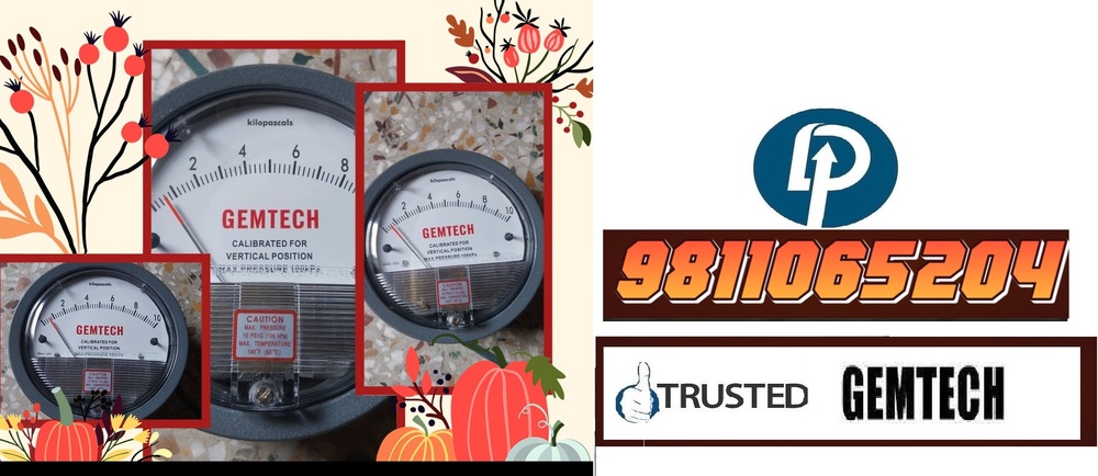 GEMTECH Differential Pressure Gauge Distributor NEAR Dibai Uttar Pradesh