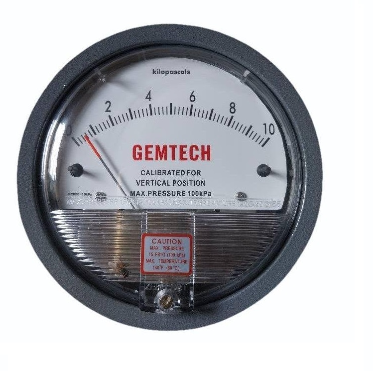 GEMTECH : DIFFERENTIAL PRESSURE GAUGE Distributor For Jalpaiguri West Bengal