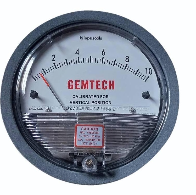 GEMTECH : DIFFERENTIAL PRESSURE GAUGE Distributor For Jalpaiguri West Bengal