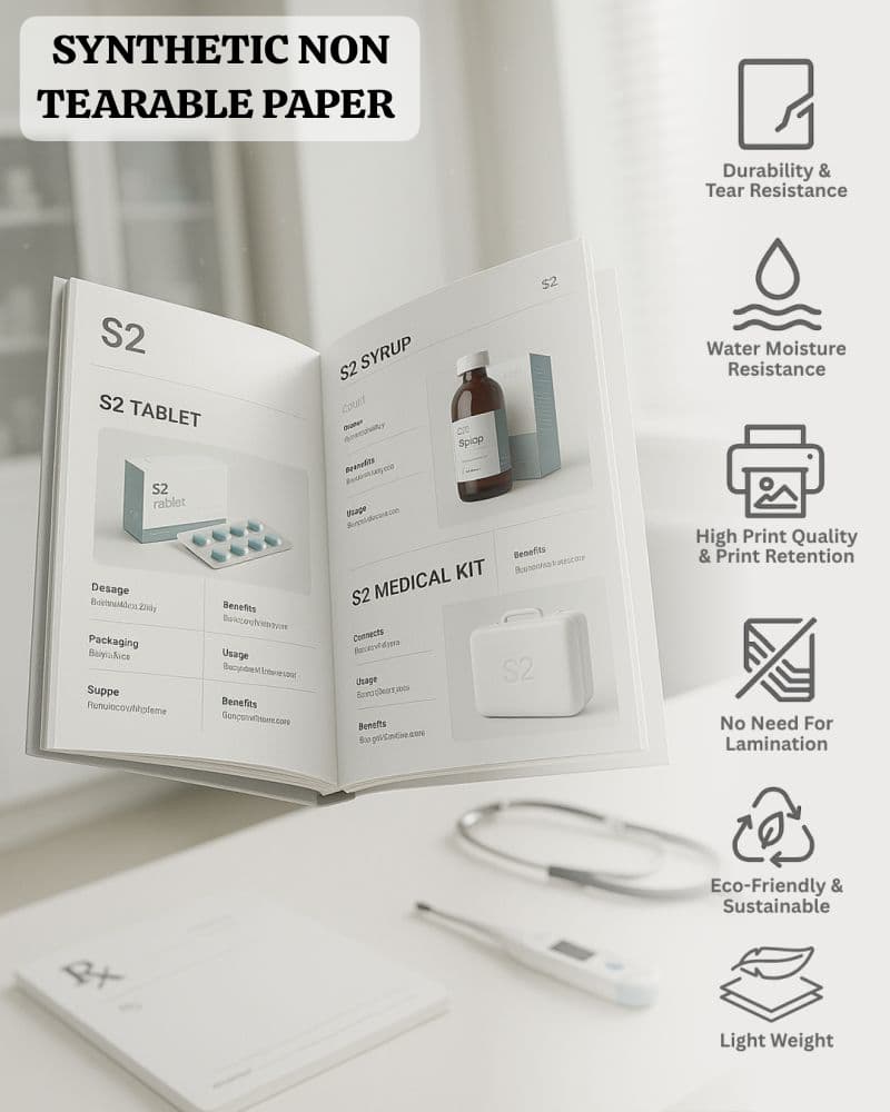 Plain Non Tearable Paper