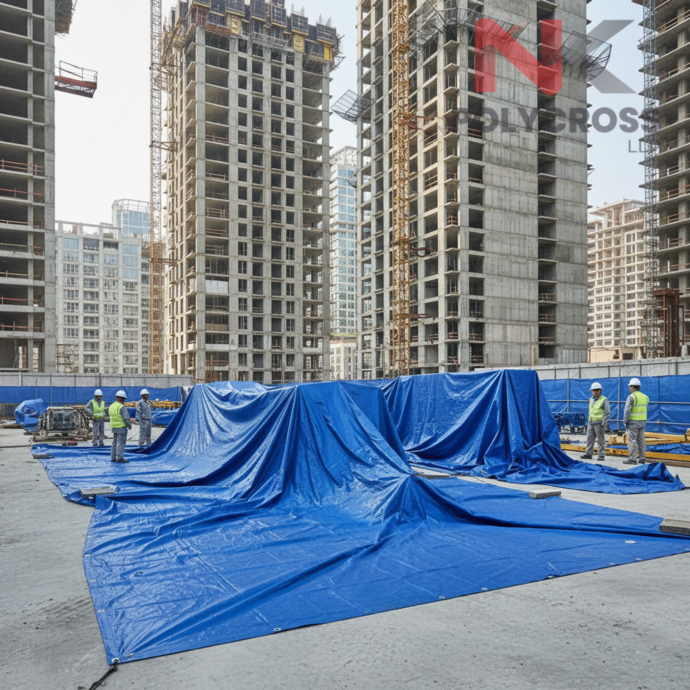 Tower Crane Sheet - Color: Blue