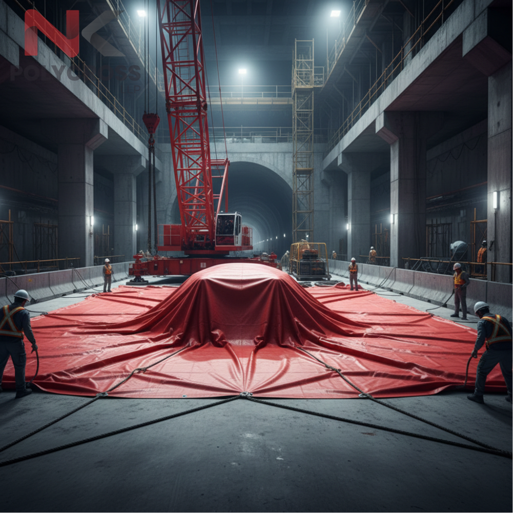 Tower Crane Sheet - Color: Blue