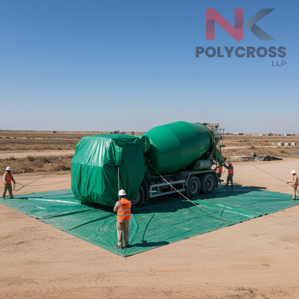 Concrete Mixer Cover - Application: Blue