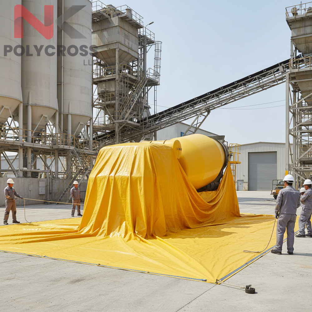 Concrete Mixer Cover - Application: Blue