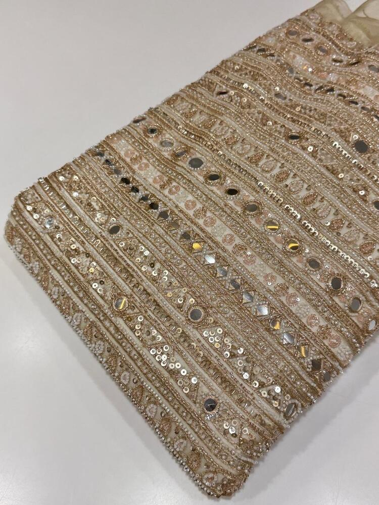 Mirror Work On Net Fabric