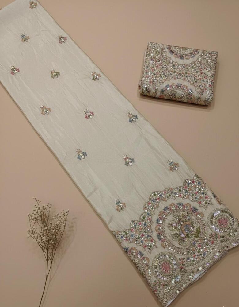 Pure Tissue Jari Fabric