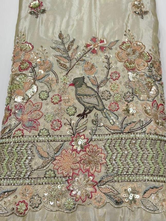 Pure Tissue Jari Fabric