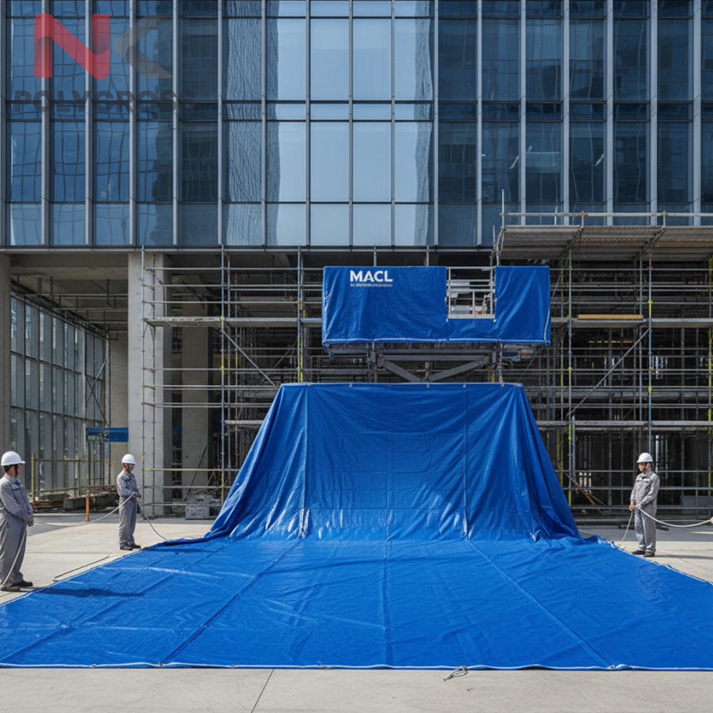 Construction Lift Cover - Color: Blue