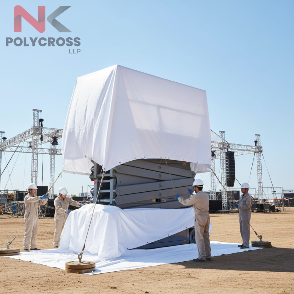 Warehouse Rack Dust Sheet - Color: Blue