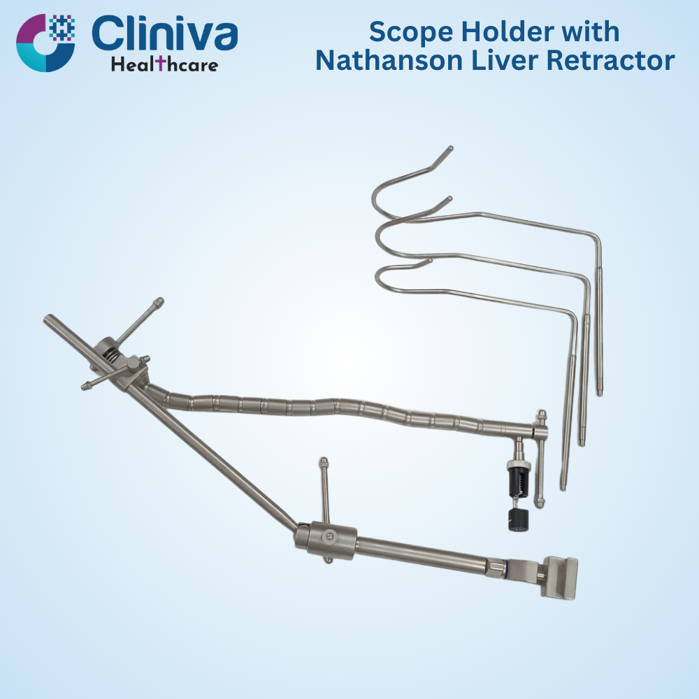 Flexible Scope Holder With Nathanson Liver Retractor - Application: Hospital