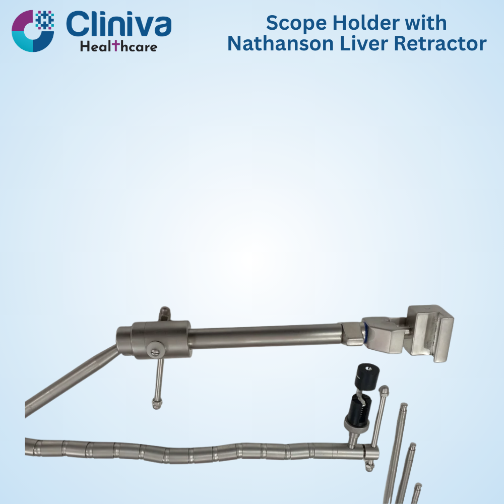 Flexible Scope Holder With Nathanson Liver Retractor - Application: Hospital