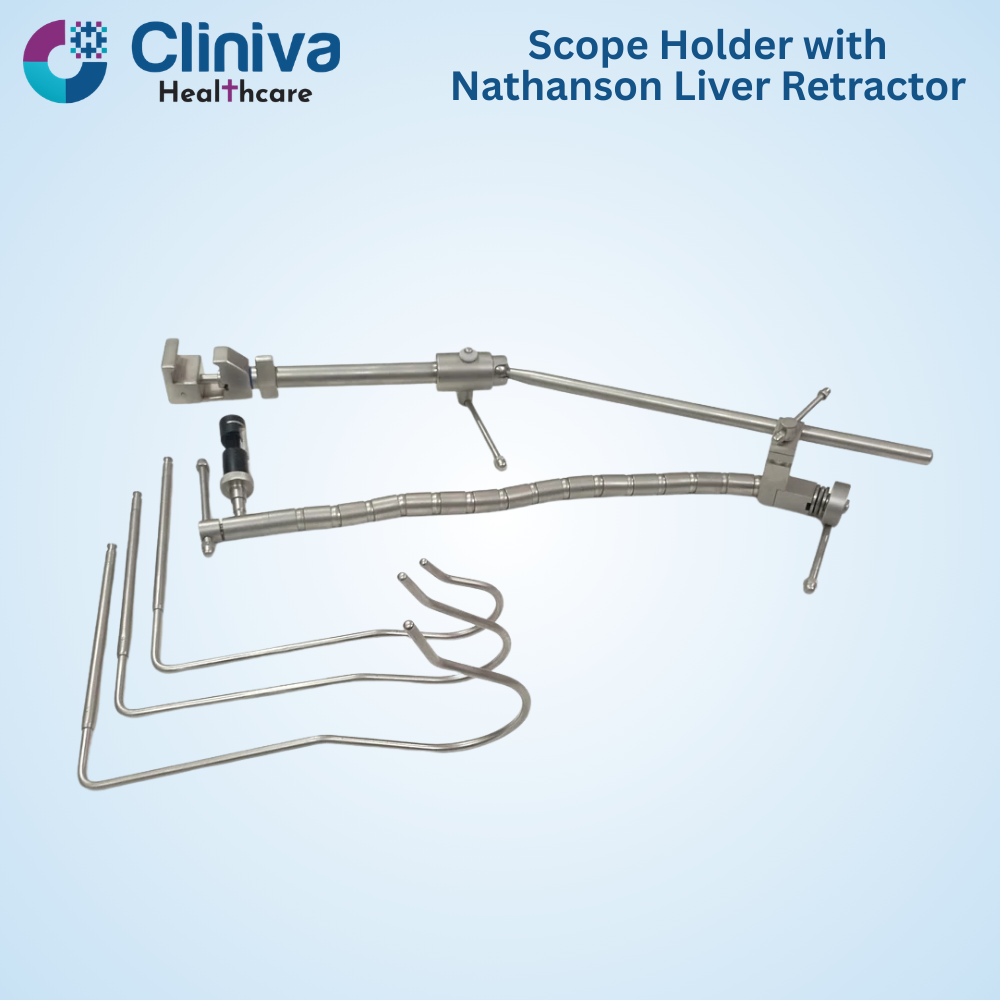 Flexible Scope Holder With Nathanson Liver Retractor - Application: Hospital