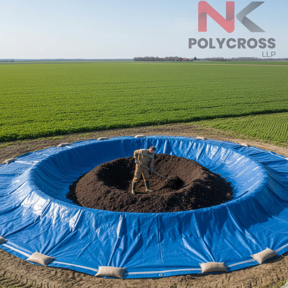Compost Pit Cover - Color: Blue
