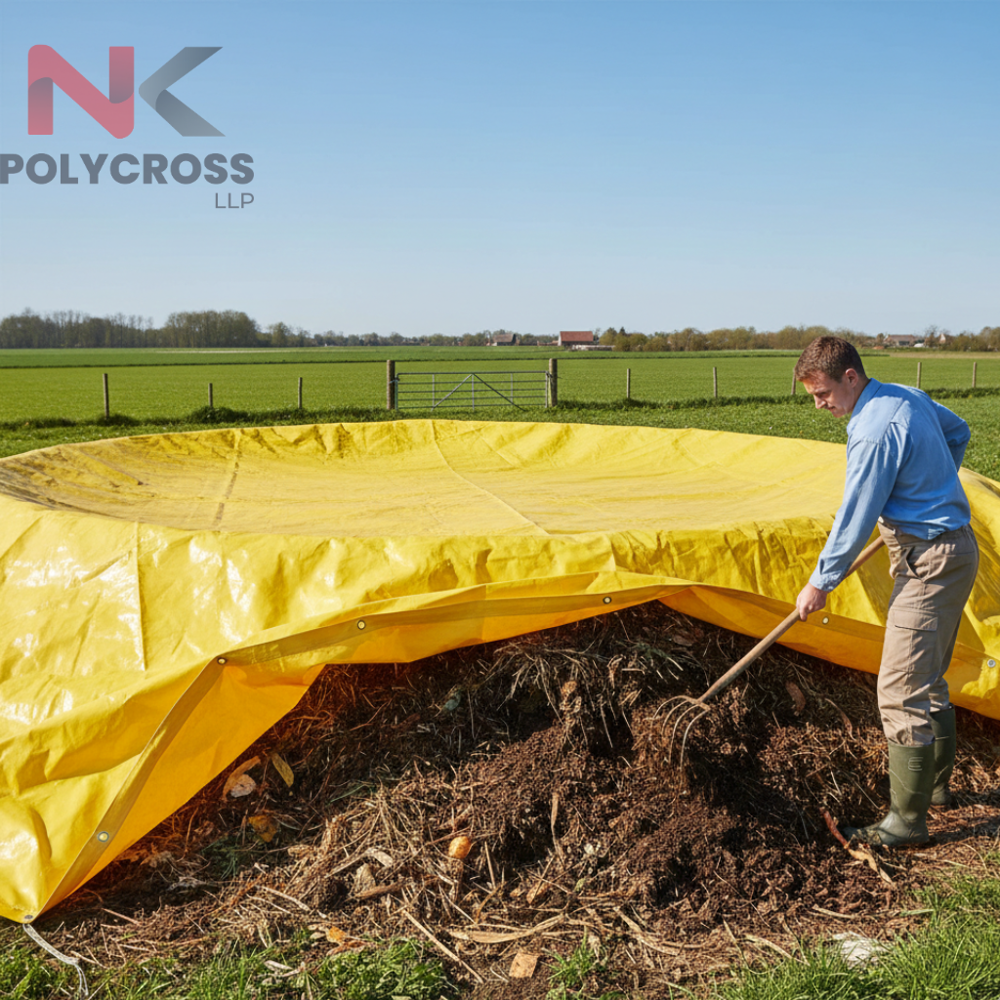 Compost Pit Cover - Color: Blue