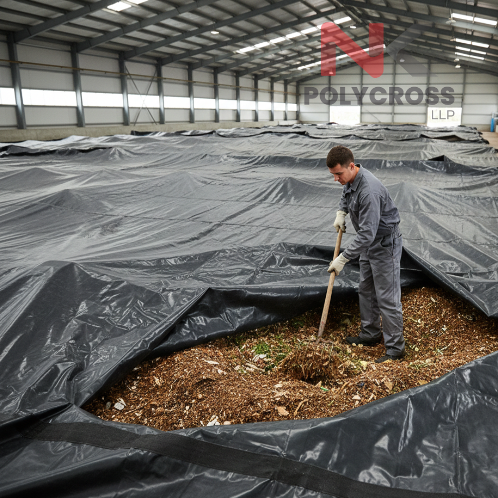 Compost Pit Cover - Color: Blue