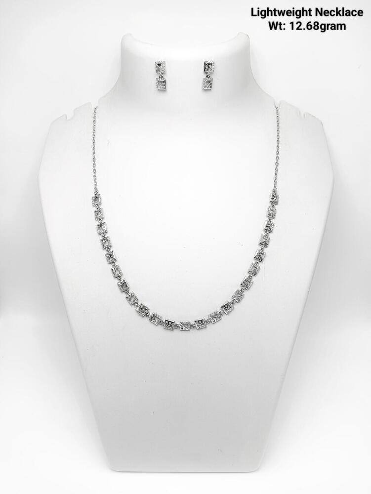 92.5 New Design silver Lightweight Necklace
